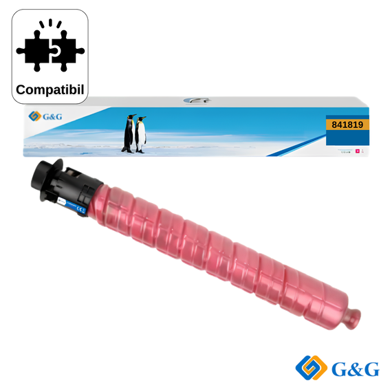 Cartus toner remanufacturat G&G Magenta 841819, pentru Ricoh Aficio MP C3503, 18.000 pagini - Papet
