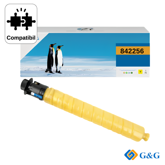 Cartus toner remanufacturat G&G Yellow 842256, pentru Ricoh IM C3000, 19.000 pagini - Papet