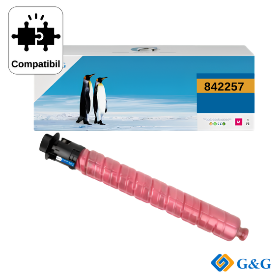 Cartus toner remanufacturat G&G Magenta 842257, pentru Ricoh IM C3000, 19.000 pagini - Papet