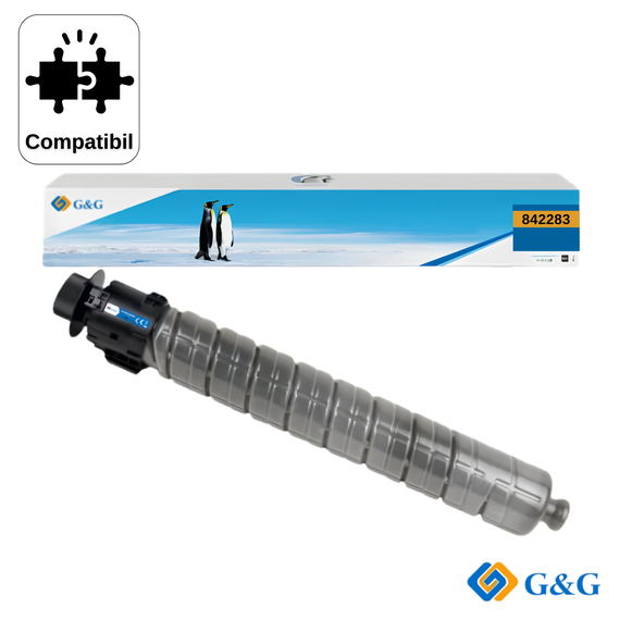 Cartus toner remanufacturat G&G Black 842283, pentru Ricoh IM C4500, 33.000 pagini - Papet