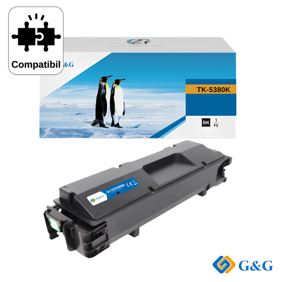 Cartus toner compatibil G&G Black TK-5380K, pentru Kyocera ECOSYS PA4000CX, 13.000 pagini - Papet