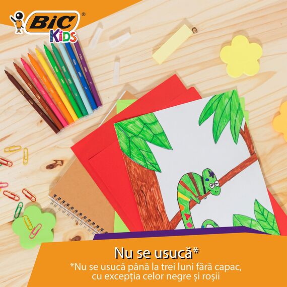Carioci BIC Kids Visa, 18 culori/set - 5Papet