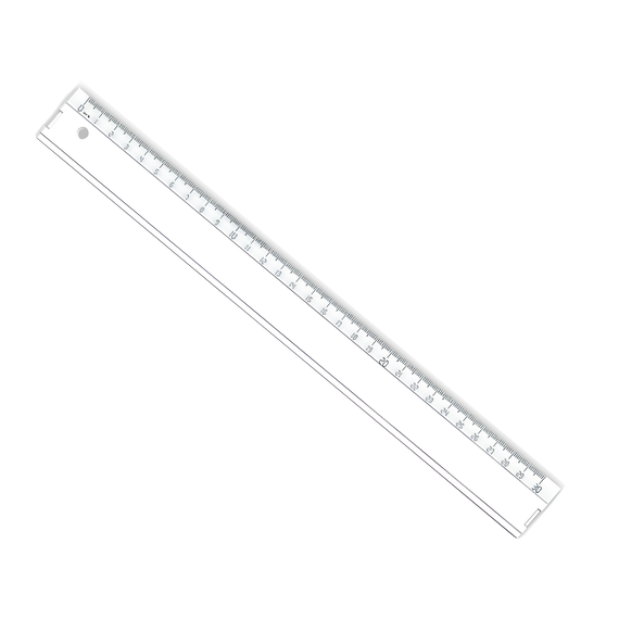Rigla 30 cm, plastic, ARK - Papet