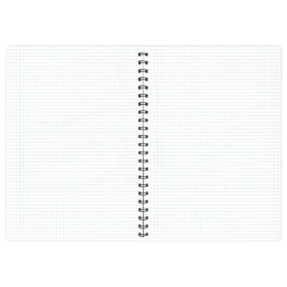 Caiet A4 cu spirala si coperta plastic, 100 file 80 g/mp, PAPERLAND Select, ALEGE LINIATURA: Matematica - 3Papet