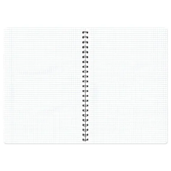 Caiet A4 cu spirala, 72 file 80 g/mp, PAPERLAND Select, ALEGE LINIATURA: Matematica - 4Papet