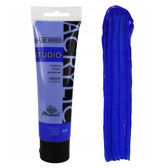Culoare acrilica, 100 ml, PHOENIX Studio Value Series, ALEGE CULOAREA: Ultramarine - 2Papet