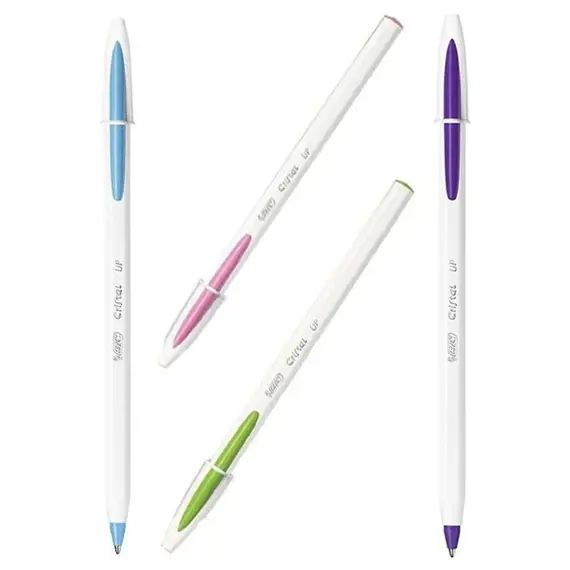 Pix fara mecanism 1.2mm, BIC Cristal UP Fun, ALEGE CULOAREA: Roz - 2Papet