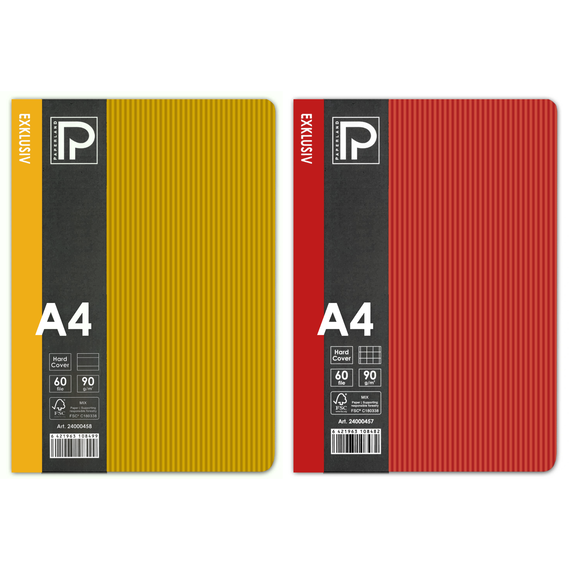 Caiet A4, 60 file 90 g/mp, PAPERLAND Exklusiv, ALEGE LINIATURA: Matematica - Papet