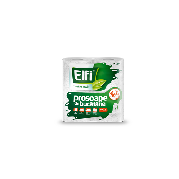 Prosop de hartie 2 straturi, 2 role/set, ELFI - Papet