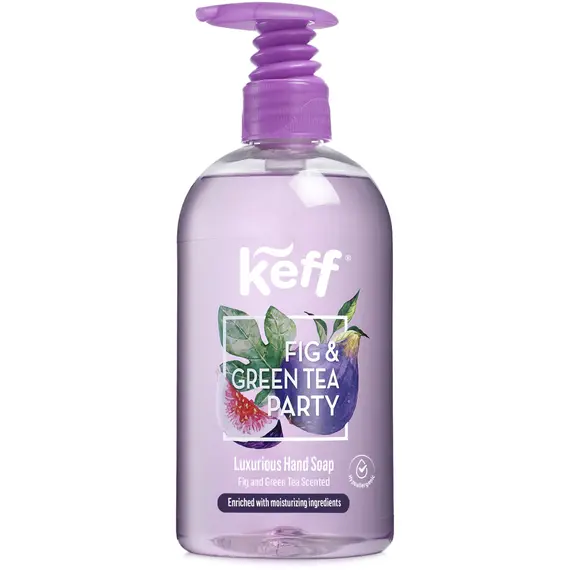 Sapun lichid cu pompita, 500 ml, KEFF Fig & Green Tea - Papet