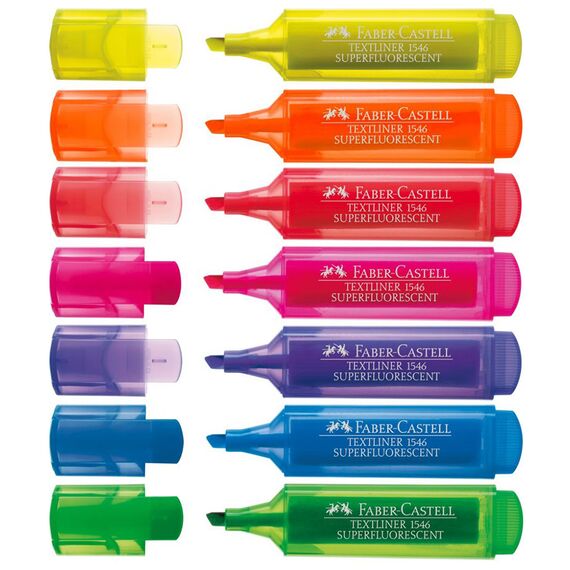 Textmarker FABER-CASTELL Superfluorescent 1546, 8 buc/set - 2Papet