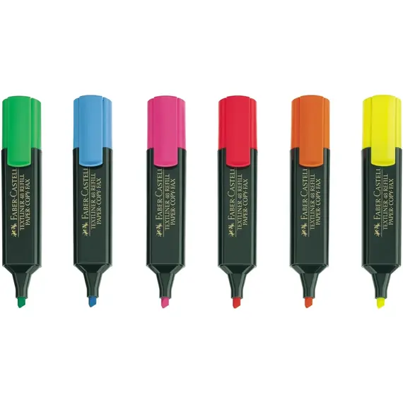 Textmarker FABER-CASTELL Superfluorescent 1548, 8 buc/set - 2Papet