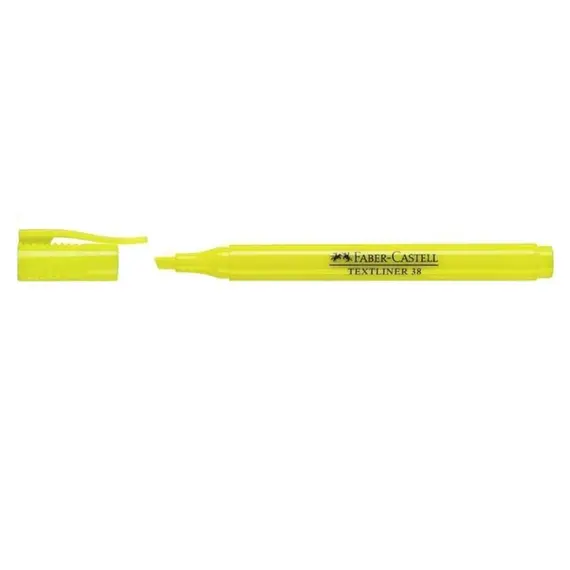 Textmarker 38, culori fluorescente, 4 buc/set, FABER-CASTELL - 3Papet