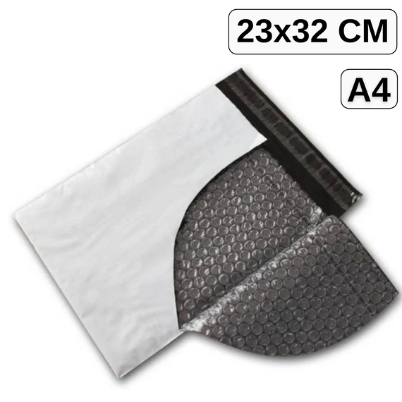Plic antisoc plastic gri A4, 230 x 320 mm + 50 mm clapeta - Papet