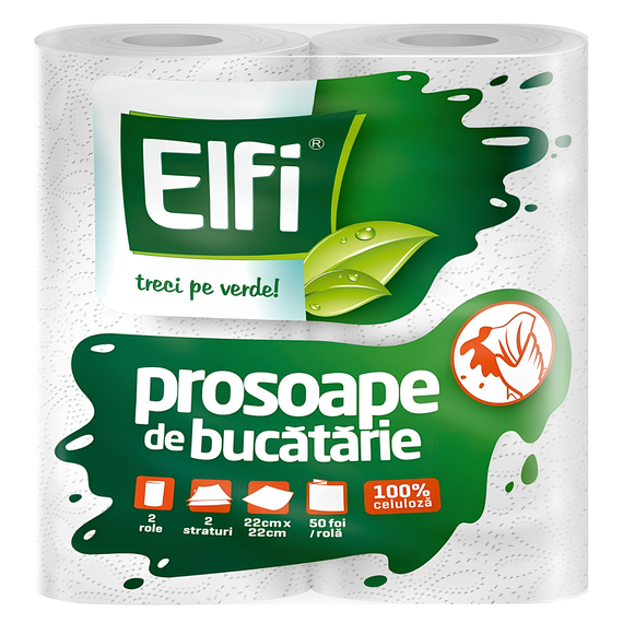 Prosop hartie ELFI, 2 straturi, 2 role/set - Papet