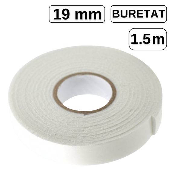 Banda dublu adeziva buretata 19 mm x 1.5 m, CENTRUM - Papet