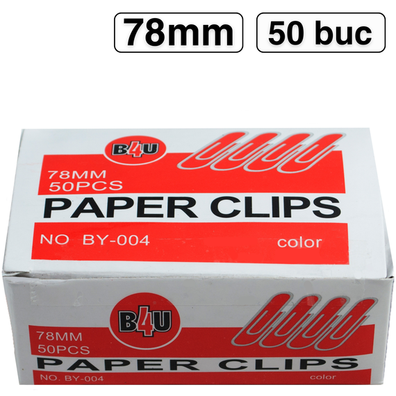Agrafe birou 78mm, 50 buc/cutie, B4U - Papet