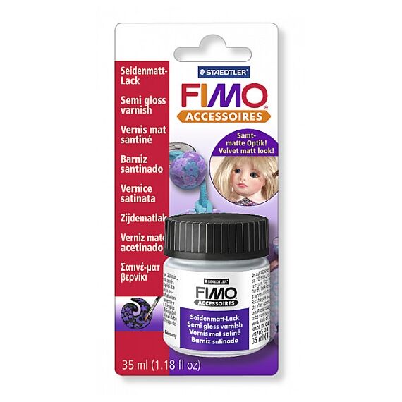 Lac pe baza de apa borcan 35ml Semi- gloss FIMO - Papet