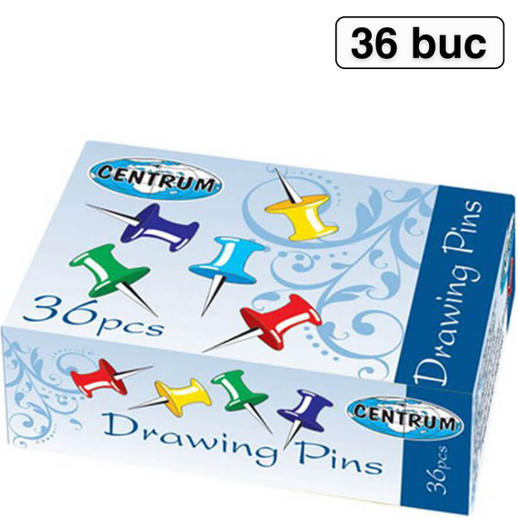 Pioneze panou pluta, 36 buc/cutie, CENTRUM - Papet