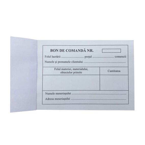 Bon comanda, A6, 100 file/set - 2Papet