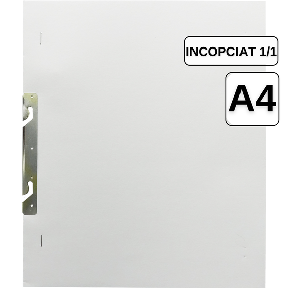 Dosar pentru incopciat, coperta 1/1, carton duplex cretat alb - Papet