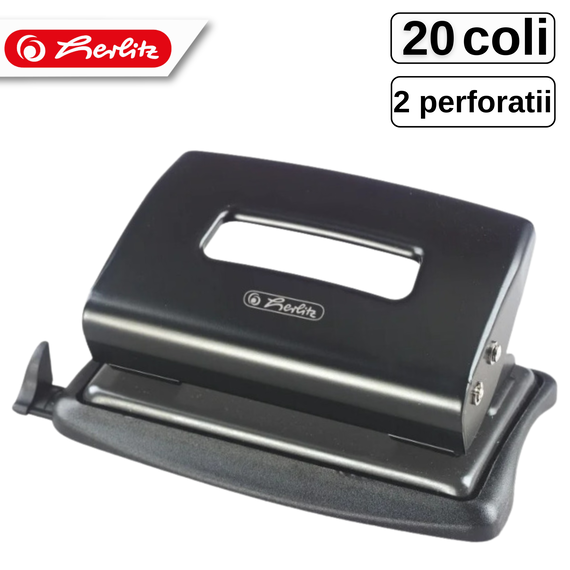 Perforator metalic, HERLITZ, 20 coli - Papet