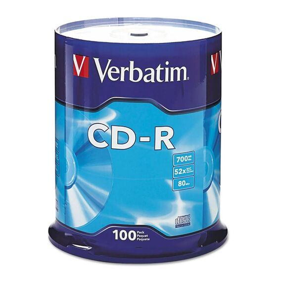 CD-R 52X, 700 MB VERBATIM, 100 buc/set - Papet