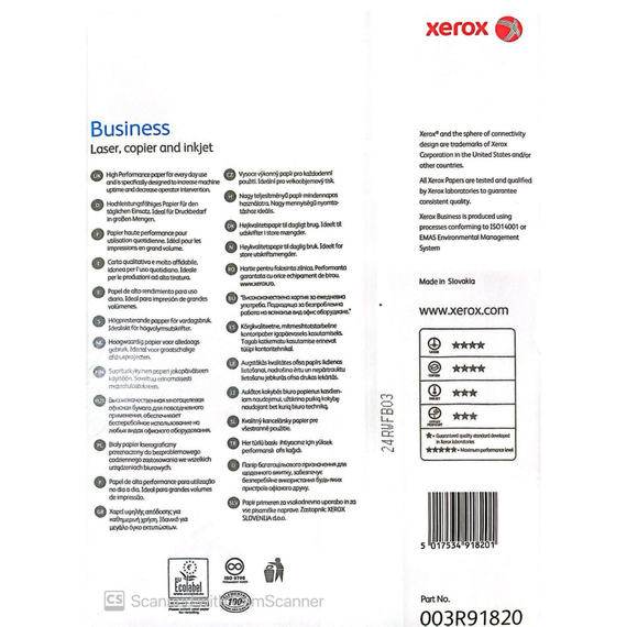 Hartie XEROX Business, A4, 80g/mp, 500 coli/top - 2Papet
