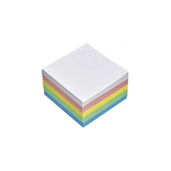Rezerva cub din hartie, 9x9cm, 500 file, culori intense - Papet