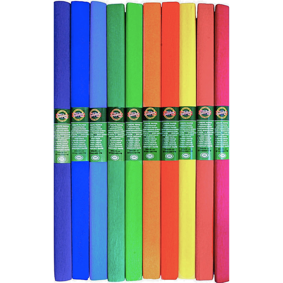 Hartie Creponata 10 culori/set KOH-I-NOOR Curcubeu - Papet