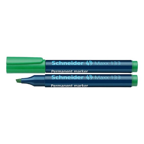 Marker permanent cu varf tesit SCHNEIDER Maxx 133, ALEGE CULOAREA: Verde - Papet