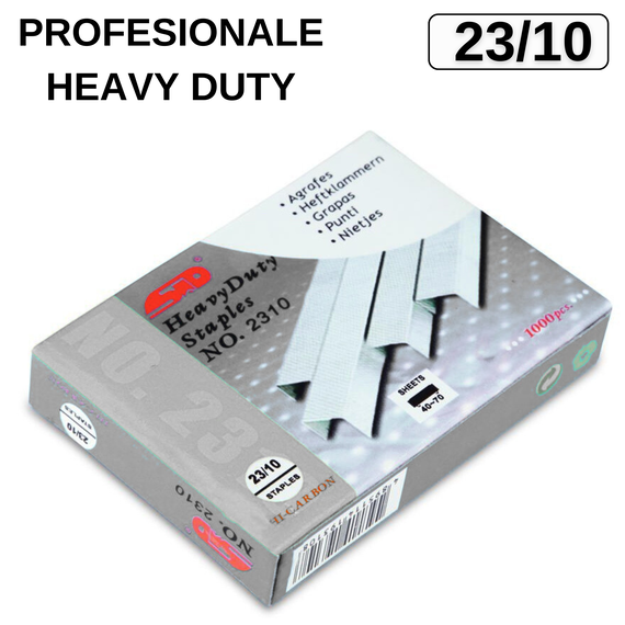 Capse 23/10, 1000 buc/cutie, STD Heavy Duty - Papet