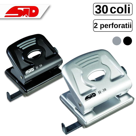 Perforator metalic, STD H30, 30 coli, ALEGE CULOAREA: Negru - Papet