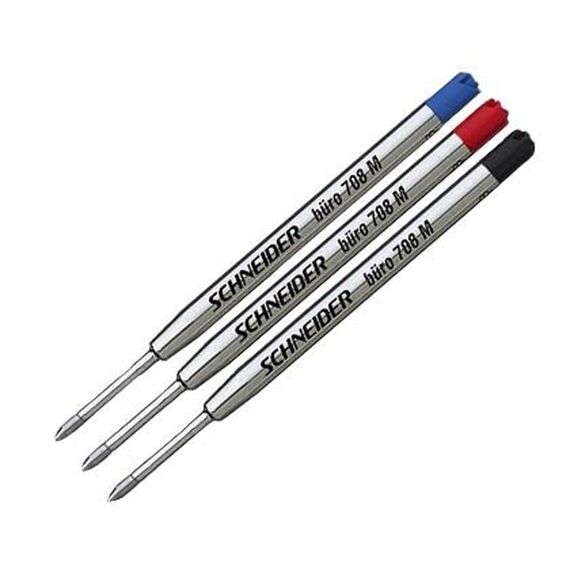 Rezerva pix metalica tip Parker, SCHNEIDER Buro 708 M, ALEGE CULOAREA: Negru - 2Papet