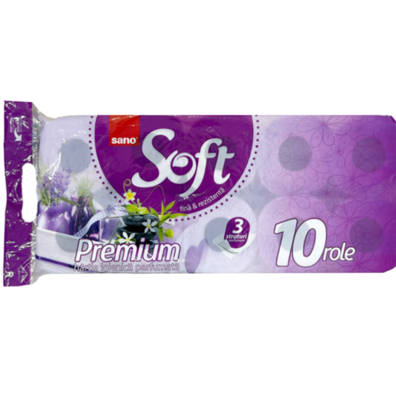 Hartie igienica 3 straturi/10 role SANO - Papet