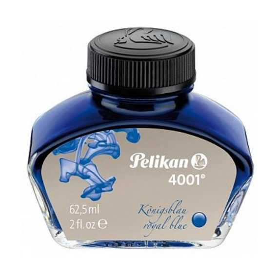 Cerneala PELIKAN 4001 Albastru Royal, Calimara 62,5 ml - Papet