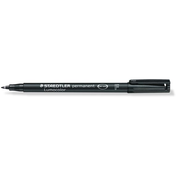 Marker permanent 0.6 mm, STAEDTLER Lumocolor F, ALEGE CULOAREA: Negru - Papet