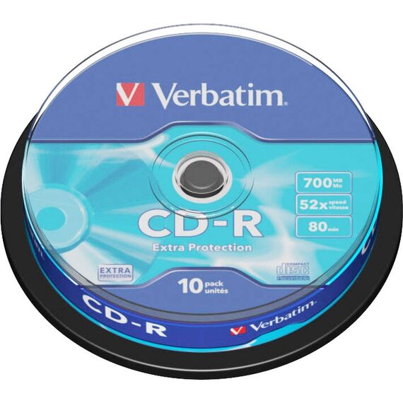CD-R 52X, 700 MB VERBATIM, 10 buc/set - Papet