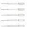 Set 5 pipete din plastic, KOH-I-NOOR, nr.203 - Papet