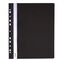 Dosar plastic cu sina si multiperforatii BIURFOL Negru - 2Papet