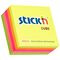 Cub notite autoadezive 76 x 76 mm, 400 file, 5 culori neon, STICK'N - Papet