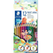 Creioane colorate STAEDTLER Noris, triunghiulare, 12 culori/set - Papet