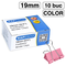 Clips color 19mm, 10 buc/cutie, RAPESCO - Papet