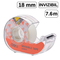 Banda adeziva invizibila cu dispenser 18mm x 7.6m, DELI - Papet