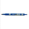 Marker permanent cu 2 capete, 0.4 mm, PILOT Twin BegreeN, ALEGE CULOAREA: Albastru - Papet