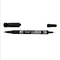 Marker permanent cu 2 capete, 0.4 mm, PILOT Twin BegreeN, ALEGE CULOAREA: Negru - 2Papet