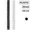 Inele din plastic pentru indosariere, 25 mm, capacitate de legare 240 coli - Papet