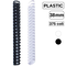 Inele din plastic pentru indosariere, 38 mm, capacitate de legare 375 coli - Papet