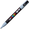 Marker Uni PC-3M Posca 0.9-1.3 mm Gri - Papet