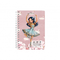 Caiet de schite A6 cu spirala, 80 g/mp, 80 file, DRASCA, Model: Clara - Papet